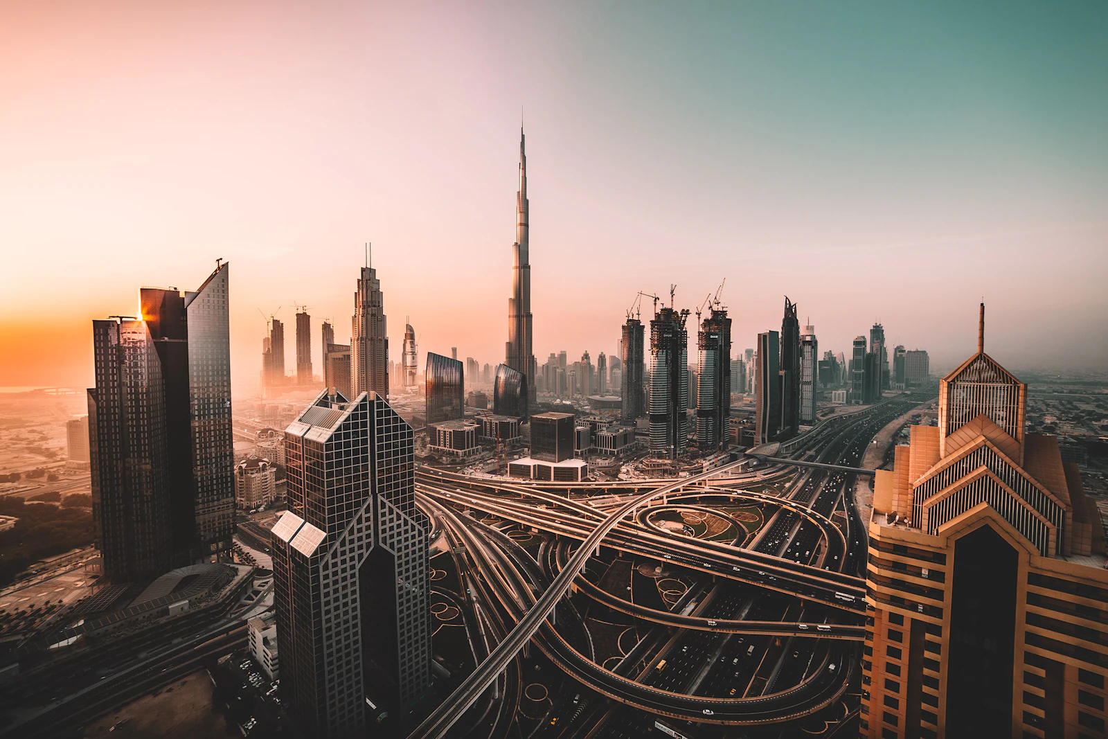 Dubai skyline near the ATLANTIS UNION LLC FZ Business Bay office.